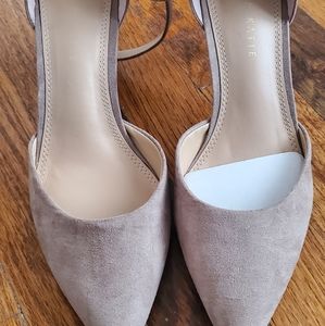 Kelly and Katie faux suede heels  NWOT